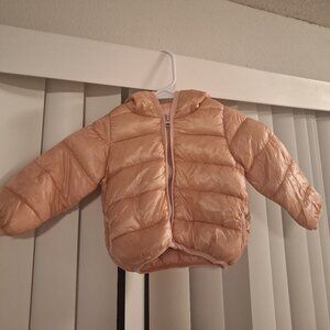 Baby puff jacket with cute hood/ears NWOT.